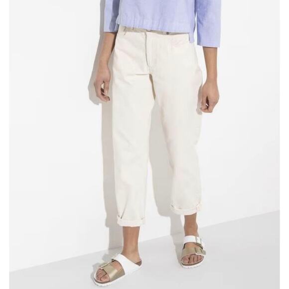 BIRKENSTOCK NWOT White & Gold Arizona Sandals Size 41 or 10 - Picture 2 of 14